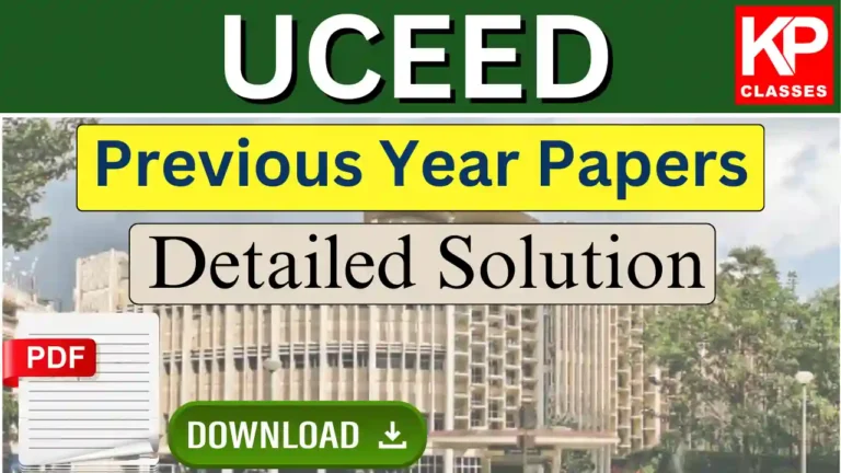 UCEED Previous Year Question Papers with Detailed Solution